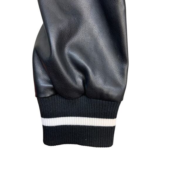 NWT 7 For All Mankind Mixed Media Bomber Jacket SZ L - Picture 10 of 12